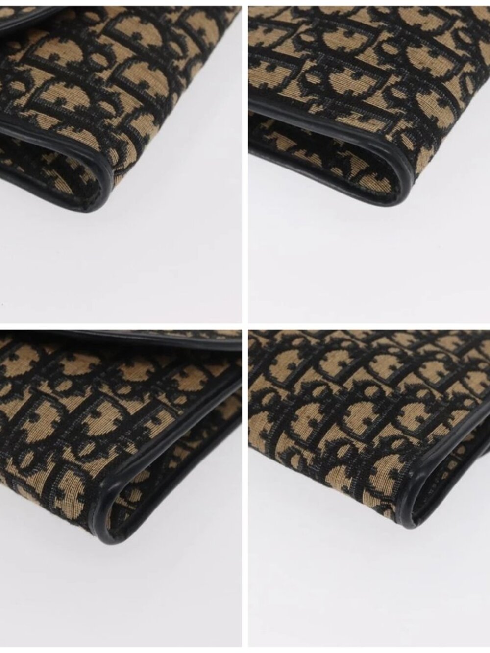 Christian Dior Trotter Canvas Shoulder Bag Navy Gold Auth BA10087 - Picture 16 of 16